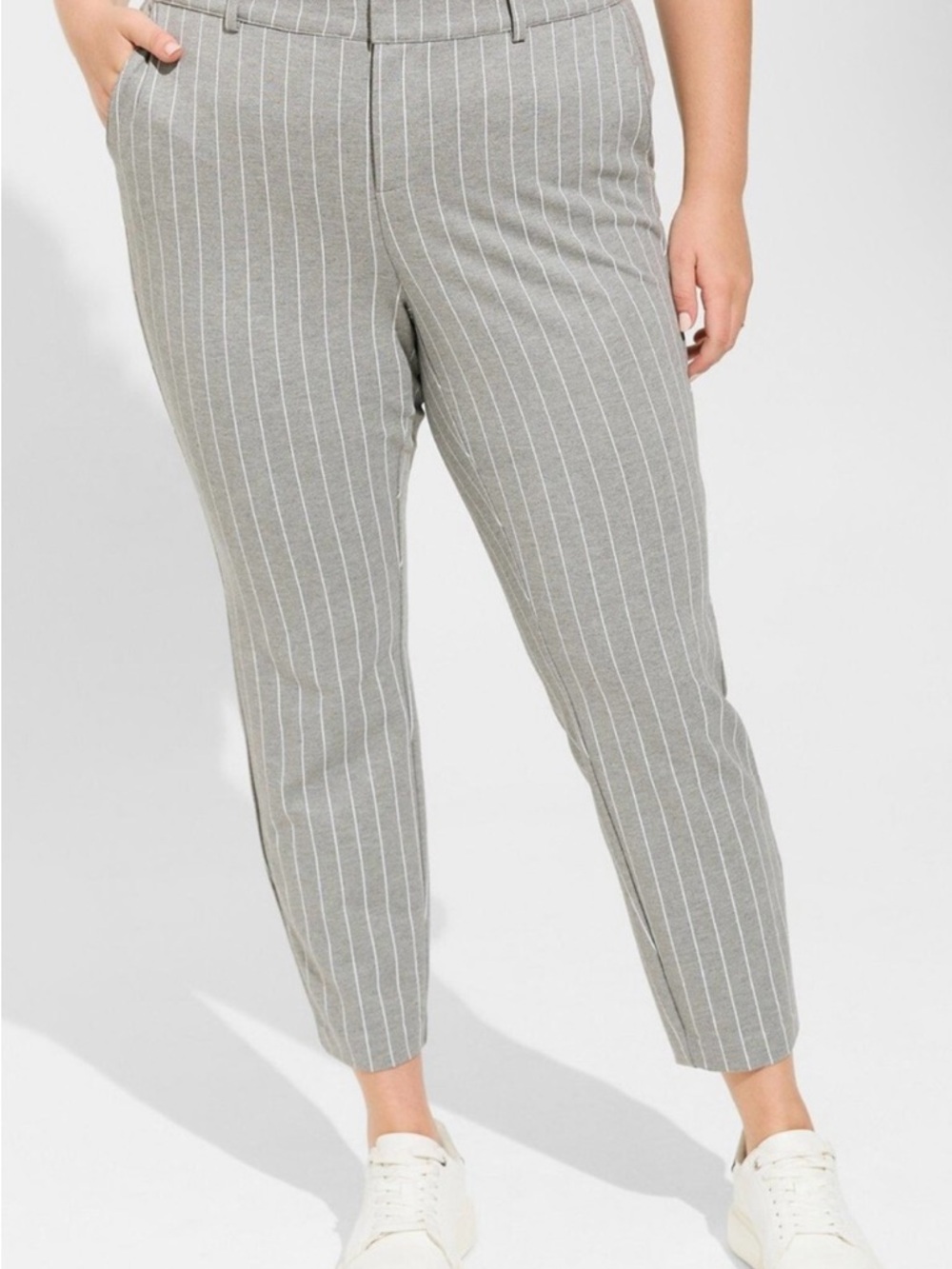 torrid Studio Gray Pinstripe Trousers 14R